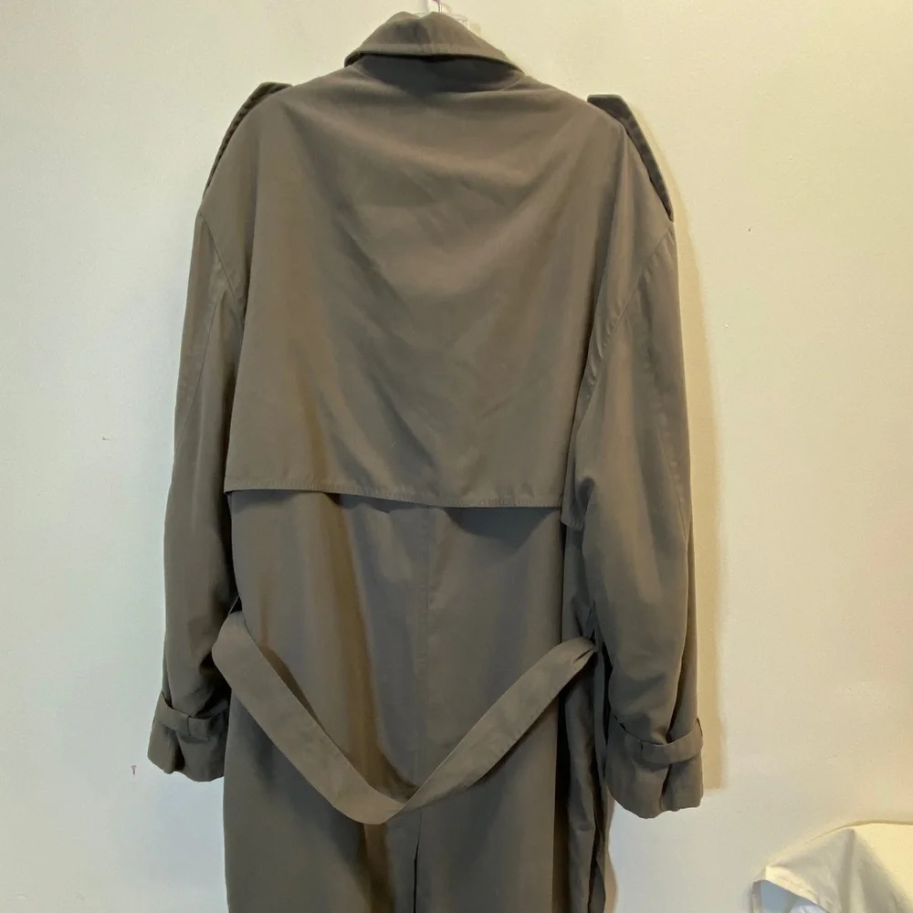 Vintage BILL BLASS Men’s Trench Coat With Hood Size XXL - Picture 8 of 16